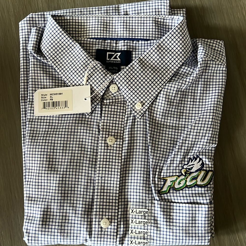 FGCU Men’s Cutter&Buck long sleeve button down XL